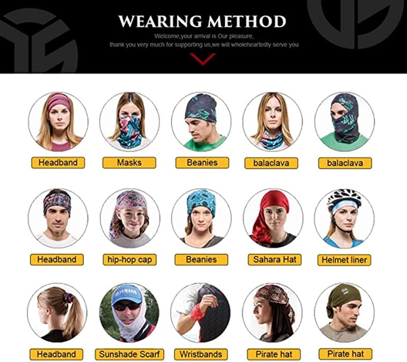 WYSUMMER Scarves Bandanas Skull Face Tube Headband, Gaiter Head Wrap Balaclava Magic Scarf Motorcycle Multi Function Headwear - Image 4
